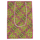 PSYCHEDELIC PINK FLAMINGO GIFT BAG Med Pink Medium Cadeauzakje (Achterkant)