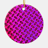 Psychedelic Pink Patterned Ornament (Voorkant)