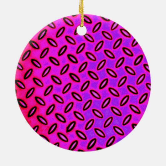 Psychedelic Pink Patterned Ornament (Achterkant)