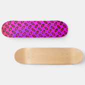 Psychedelic Pink Patterned Skateboard (Horizontaal)