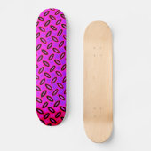 Psychedelic Pink Patterned Skateboard (Voorkant)