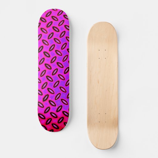 Psychedelic Pink Patterned Skateboard (Voorkant)