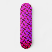 Psychedelic Pink Patterned Skateboard (Voorkant)