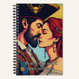 Psychedelic Pirate Couple  – Bold Romance Notitieboek
