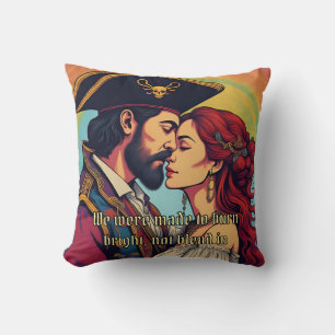 Psychedelic Pirate Couple - Vette Romance Kussen