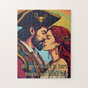 Psychedelic Pirate Couple - Vette Romance Legpuzzel
