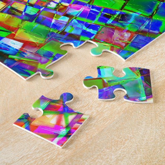 Psychedelic Planet Disco Ball Legpuzzel (Zijkant)