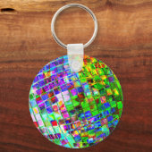 Psychedelic Planet Disco Ball Sleutelhanger (Voorkant)