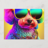 Psychedelic Poodle Briefkaart (Voorkant)