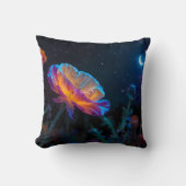 Psychedelic Poppy in Moonlight Kussen (Voorkant)