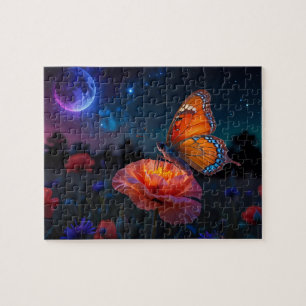 Psychedelic Poppy - Rich & Viberant Colored Legpuzzel