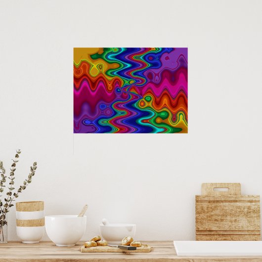 Psychedelic Poster (Keuken)