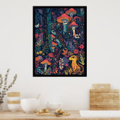 Psychedelic poster print (Keuken)