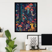 Psychedelic poster print (Thuiskantoor)