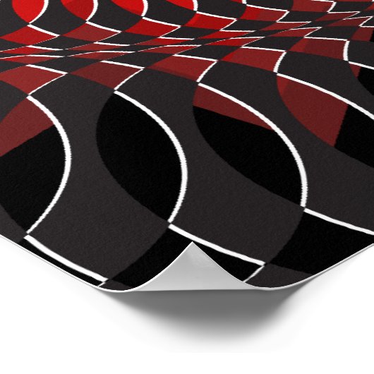 Psychedelic Poster: Vertigo Abstract: explosie Poster (Hoek)