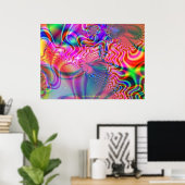 PSYCHEDELIC-POSTERS VAN DE GROEIPTRIPPY - BESTE KU POSTER (Thuiskantoor)