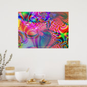 PSYCHEDELIC-POSTERS VAN DE GROEIPTRIPPY - BESTE KU POSTER (Keuken)