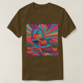 Psychedelic Pumpkins Stoel Bruin T-shirt