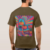 Psychedelic Pumpkins Stoel Bruin T-shirt (Achterkant)