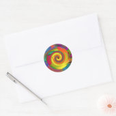 Psychedelic Punch Ronde Sticker (Envelop)