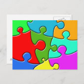 Psychedelic Puzzle Briefkaart (Voorkant / Achterkant)