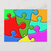 Psychedelic Puzzle Briefkaart (Voorkant)