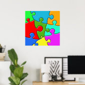 Psychedelic Puzzle Poster (Thuiskantoor)