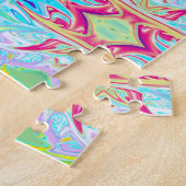 Psychedelic Puzzle Print Legpuzzel (Zijkant)