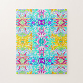 Psychedelic Puzzle Print Legpuzzel