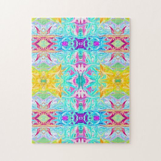Psychedelic Puzzle Print Legpuzzel (Verticaal)