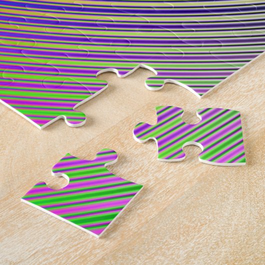 Psychedelic Pyramid Plan Puzzle Legpuzzel (Zijkant)