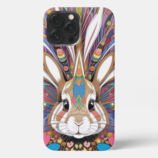 Psychedelic Rabbit iPhone Hoesje