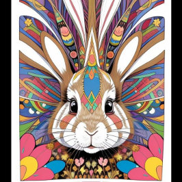 Psychedelic Rabbit iPhone 13 Pro Max Hoesje