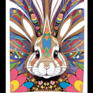 Psychedelic Rabbit iPhone 13 Pro Max Hoesje