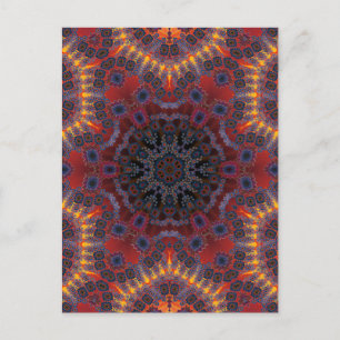 Psychedelic Radiaal Ontwerp: Briefkaart
