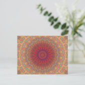 Psychedelic Radiaalpatroon: Briefkaart (Staand voorkant)