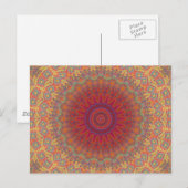 Psychedelic Radiaalpatroon: Briefkaart (Voorkant / Achterkant)