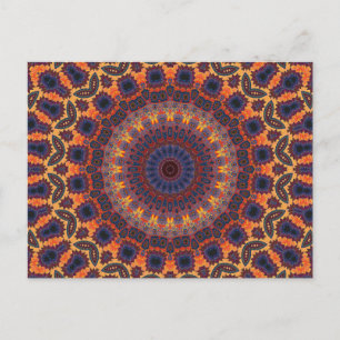 Psychedelic Radiaalpatroon: Briefkaart