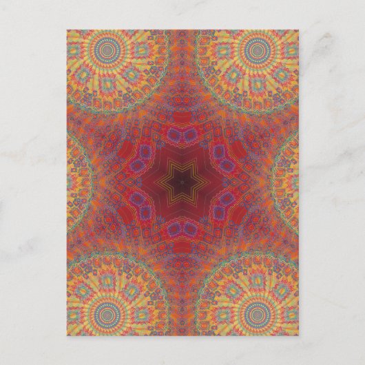Psychedelic Radial Artwork: Briefkaart (Voorkant)