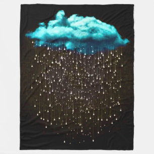 Psychedelic Rain Cloud Fantasy Art Fleece Deken
