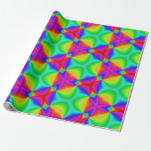 Psychedelic Rainbow Cadeaupapier (Uitgerold)