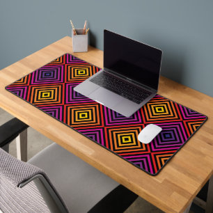 Psychedelic Rainbow Chevron Patroon Bureaumat