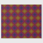 Psychedelic Rainbow Chevron Patroon Cadeaupapier (Vlak)