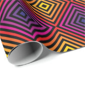 Psychedelic Rainbow Chevron Patroon Cadeaupapier (Rol Hoek)