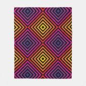 Psychedelic Rainbow Chevron Patroon Fleece Deken (Voorkant)