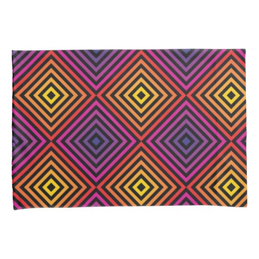 Psychedelic Rainbow Chevron Patroon Kussensloop (Voorkant-Rechts)