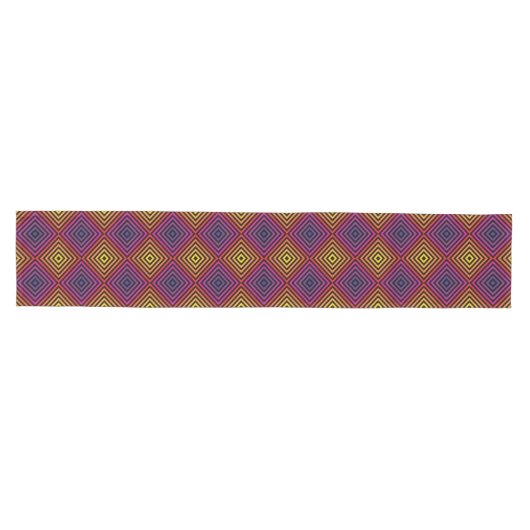 Psychedelic Rainbow Chevron Patroon Medium Tafelloper (Horizontaal)