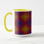 Psychedelic Rainbow Chevron Patroon Mok (Links)