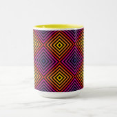 Psychedelic Rainbow Chevron Patroon Mok (Midden)
