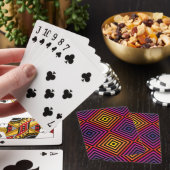 Psychedelic Rainbow Chevron Patroon Pokerkaarten (Insitu)